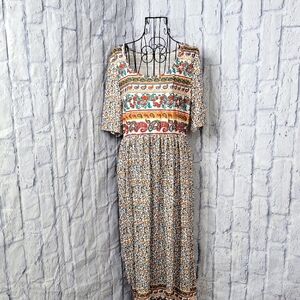 Unbranded Floral Print‎ Midi Dress